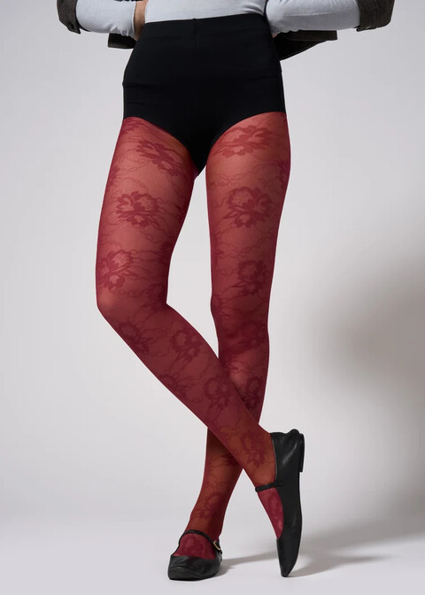 COLLANT FLORAL Golden Lady Collant moda