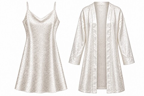 VESTAGLIA ML PARISIAN + CANOTTA Bisbigli vestaglia e sottoveste