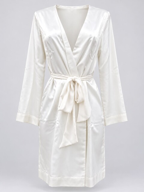 KIMONO IVORY SATIN NIGHT IVORY (Nr) Lovable Vestaglia sposa