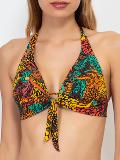 Triangolo Alto Coppe Imbottite Estraibili + Slip Coulisse Verdissima Bikini Triangolo