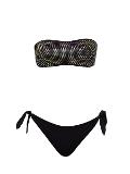 Bikini Fascia con Coppe Imbottite e Slip Annodato Verdissima Bikini Fascia