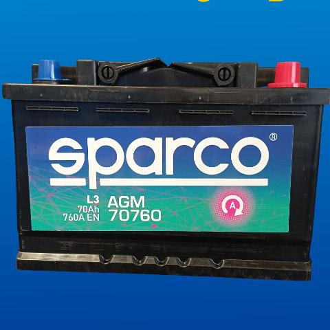BATTERIA SPARCO AGM 12V-70AH -760EN SPARCO AGM70760