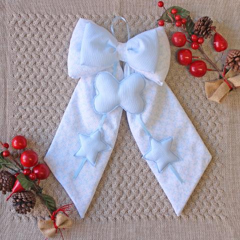 Fiocco Nascita Farfalla e Stelline Delizie Baby - Personalizzabile