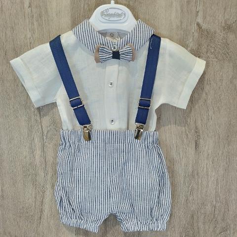 Completo camicia shorts 302 La Sartoria Dei Piccoli Primavera/Estate