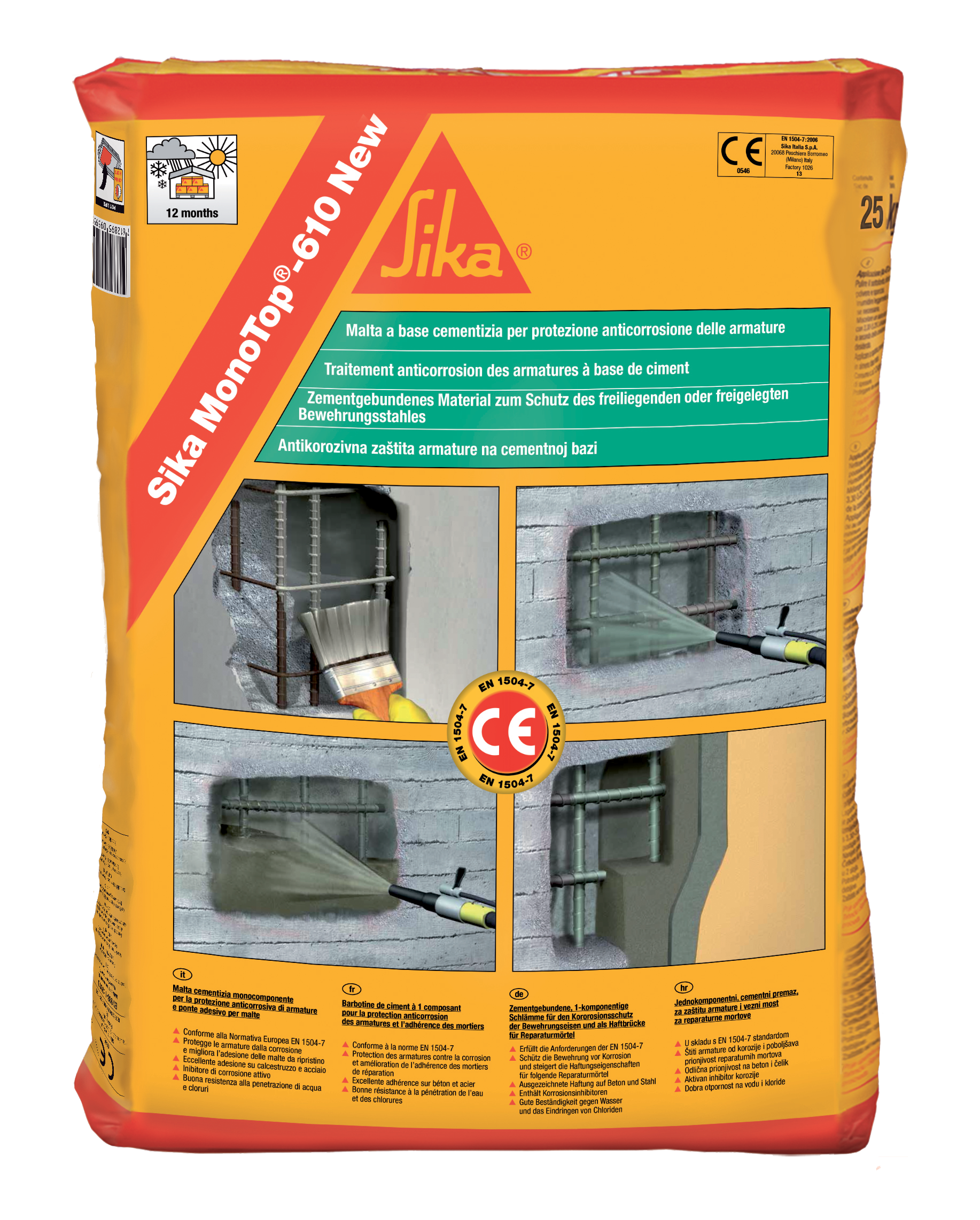 Sika Monotop 610 Sika Conf.1 Kg o 5 Kg