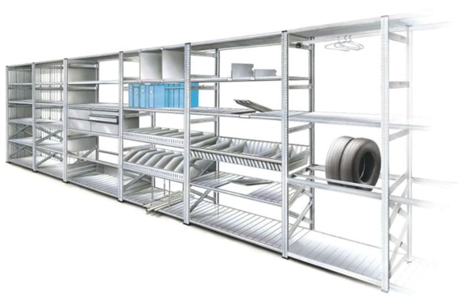Scaffalature per magazzino Porta pallets-Cantilever-Drive in