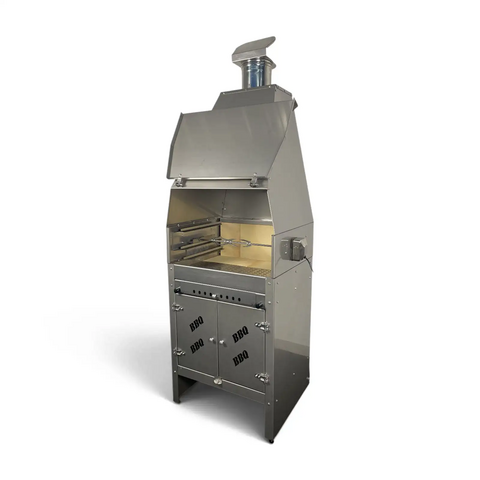Barbecue Vulcano Alfonso Forni Con base e girarrosto automatico