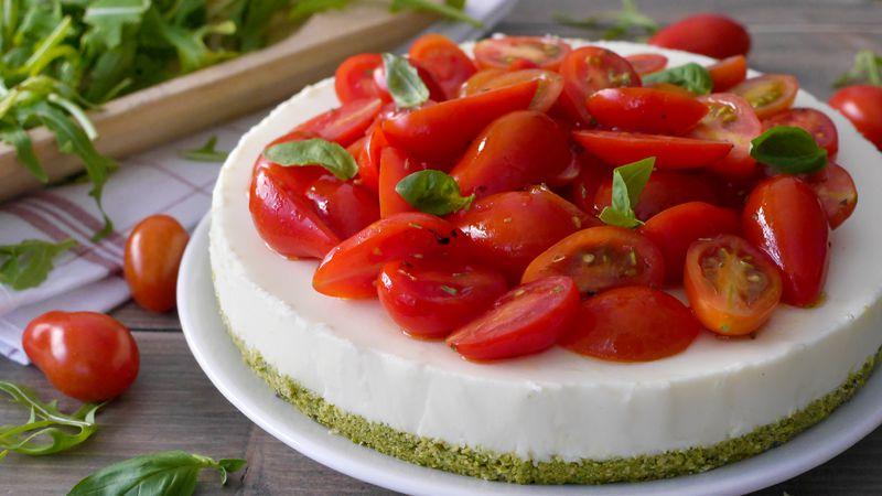 CHEESECAKE con SBRICIOLATA di GRISSINI