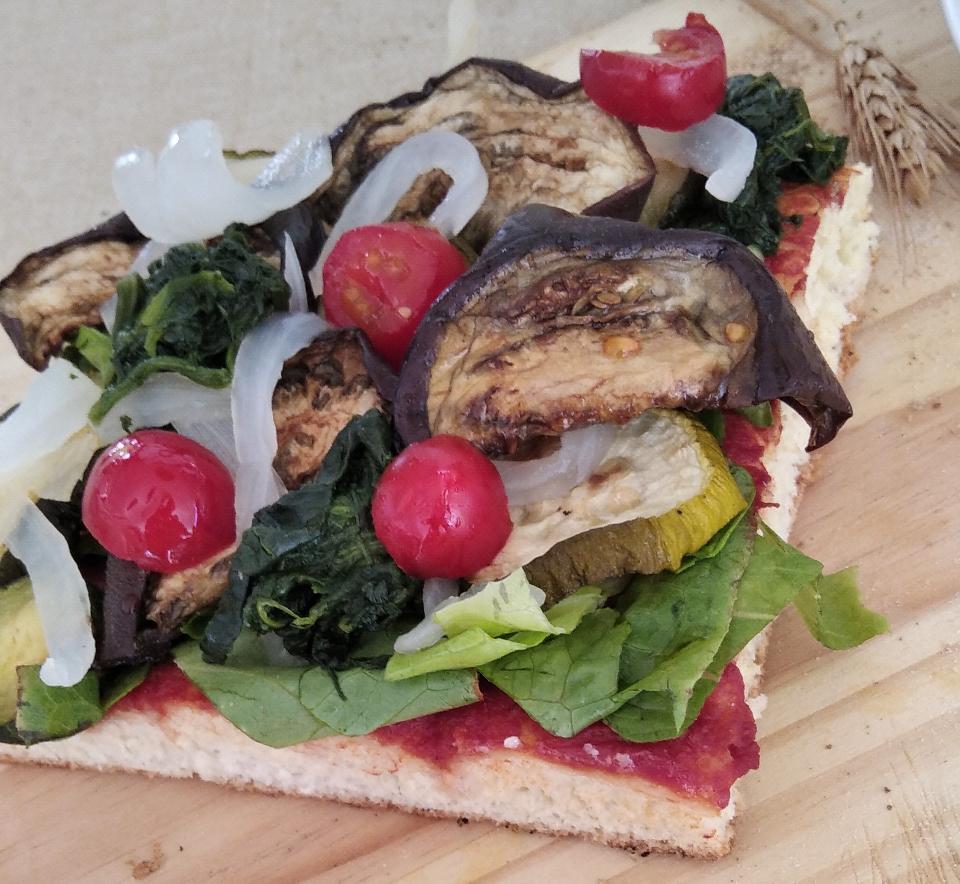 Pizza Vegetariana con verdure a km 0 La Casetta Verde porzione da circa 300 gr.