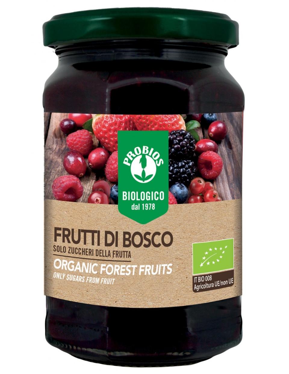 COMPOSTA DI FRUTTI DI BOSCO 330G Probios vasetto d 330 gr.
