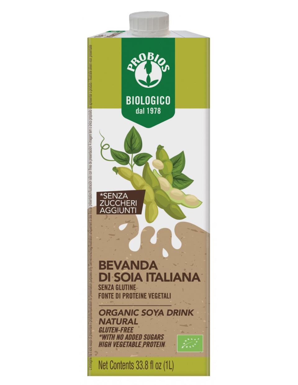 BEVANDA DI SOIA AL NATURALE 1LT Probios Brik da 1 LT.