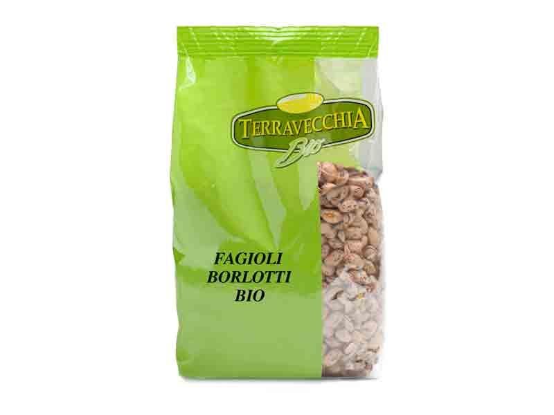 FAGIOLI BORLOTTI ITALIANI BIO Terravecchia confezione da 350 gr.
