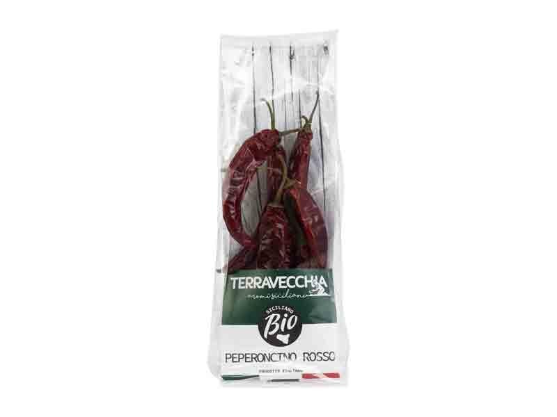 PEPERONCINO ROSSO BIO Terravecchia confezione da .ca 25