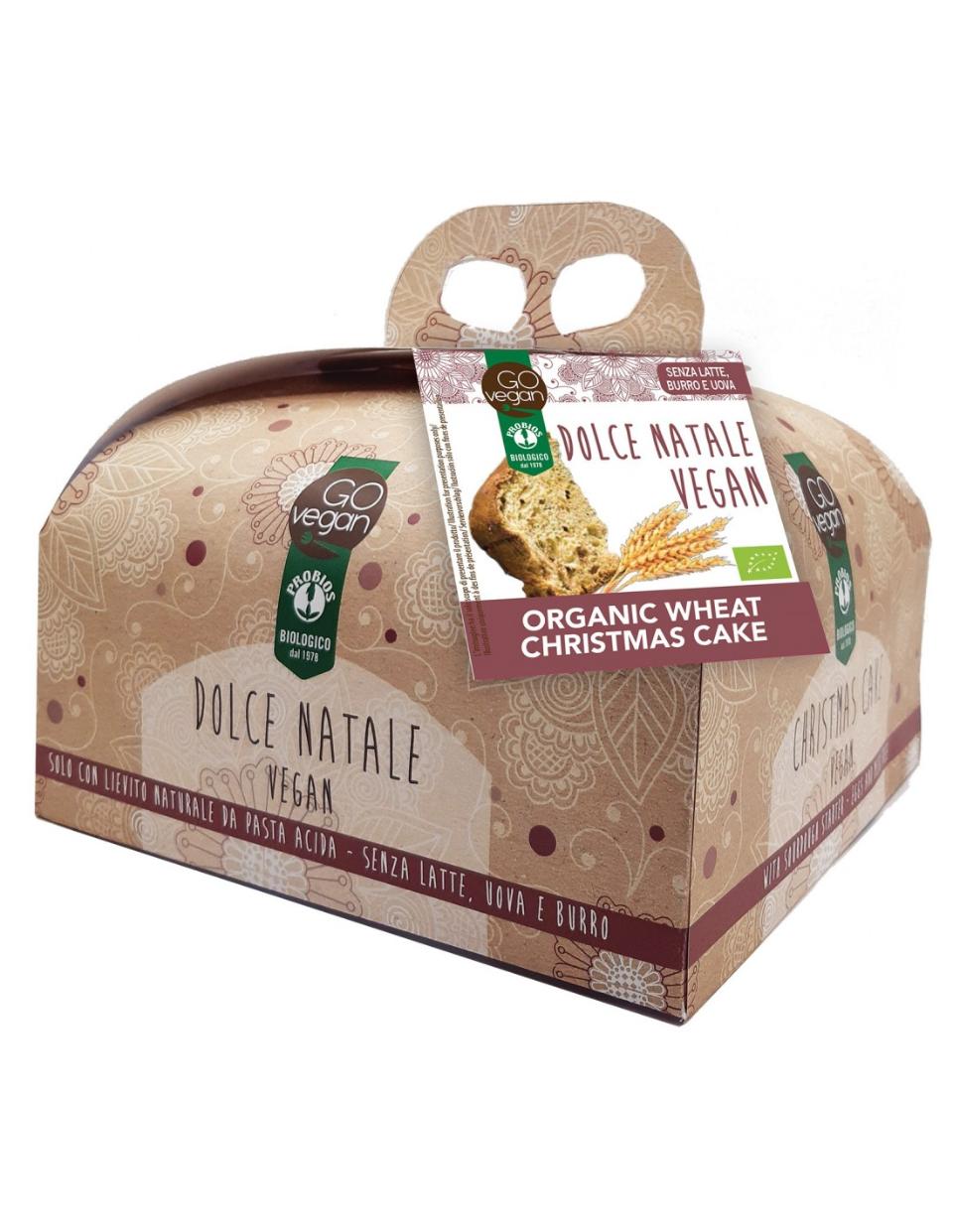 PANETTONE VEGANO di FRUMENTO Probios confezione da 500 gr.