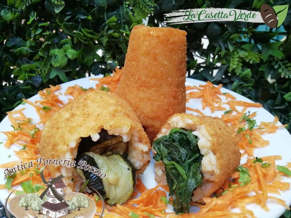 Arancine con verdure di stagione La Casetta Verde