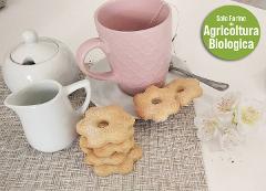 Biscotti Fiori d'Arancio con Arance Biologiche di Grano Duro conf. da 250 gr. (.ca)