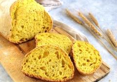 Pane a fette alla Curcuma  a lievitazione naturale di Grano duro confezione da 250 gr. (.ca)