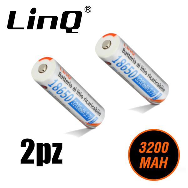 Batteria 18650 3,7V 3200mAh 2pz Linq - Bolognetta (Palermo)