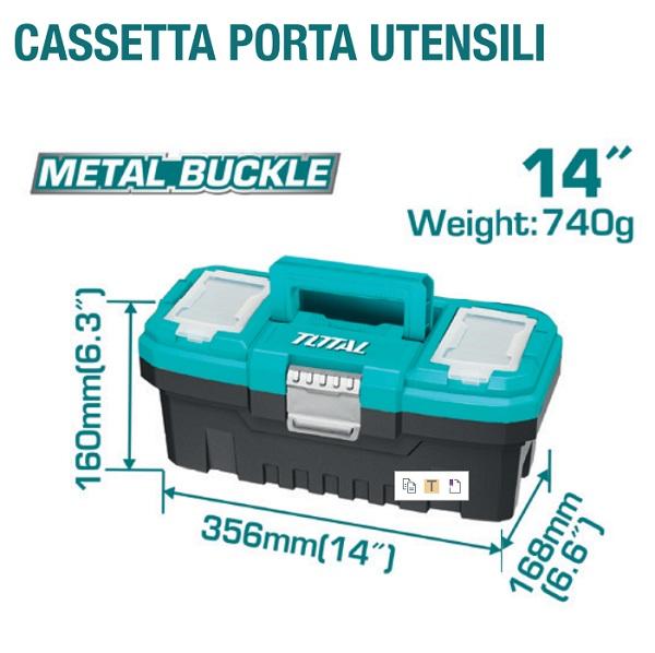 Cassetta Porta Attrezzi in Metallo 5 Scomparti TOTAL - Bolognetta (Palermo)