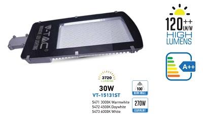 Armatura Stradale a LED 30W Luce Natura 4500°K 3720 Lumen V-TAC