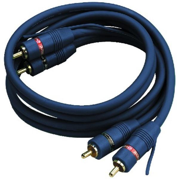 Cavo Audio 2 Spine RCA / 2 Spine RCA 90° 3mt BLU