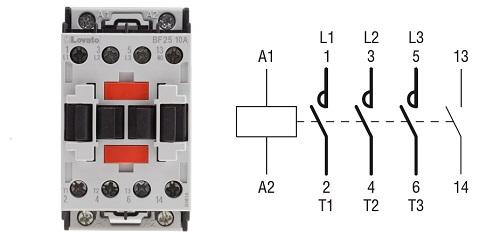 Contattore 3P+1NO 25A AC3 24V