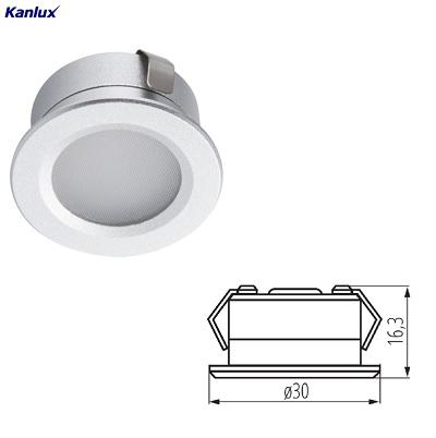 Mini Faretto Led Incasso Rotondo 1W Luce Natura 40 Lumen Kanlux