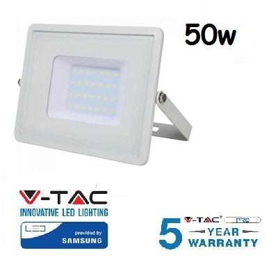 Proiettore Led 50W Luce Fredda SLIM 4000 Lumen PRO V-TAC