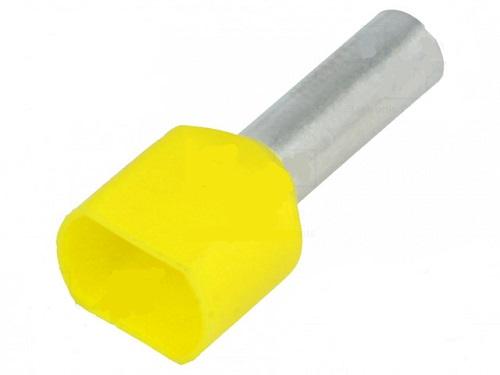 Terminale a Bussolotto 2x6mm Giallo Wurth