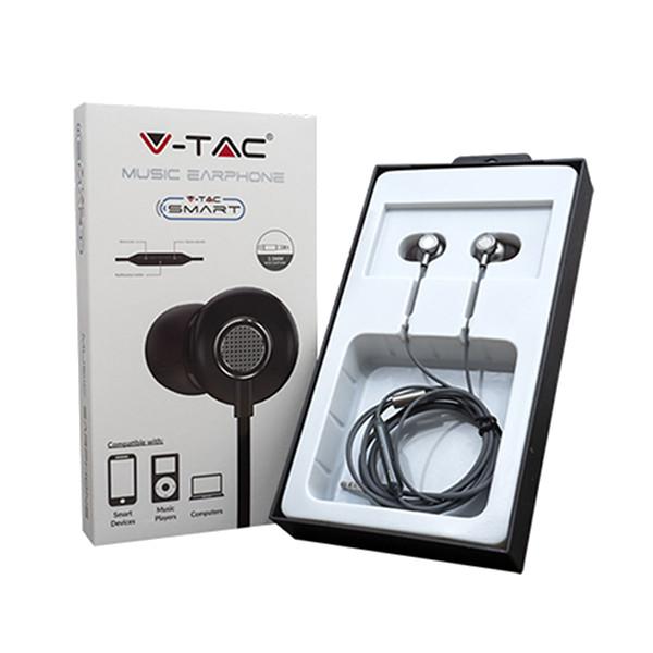 Auricolari con Microfono e Jack 3,5mm V-TAC