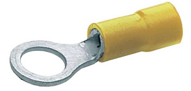 Capicorda a Occhiello Giallo 4-6mm Foro 6  (*1pz) TRACON