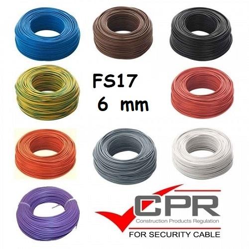 Filo Unipolare 1x6 Giallo Verde FS17