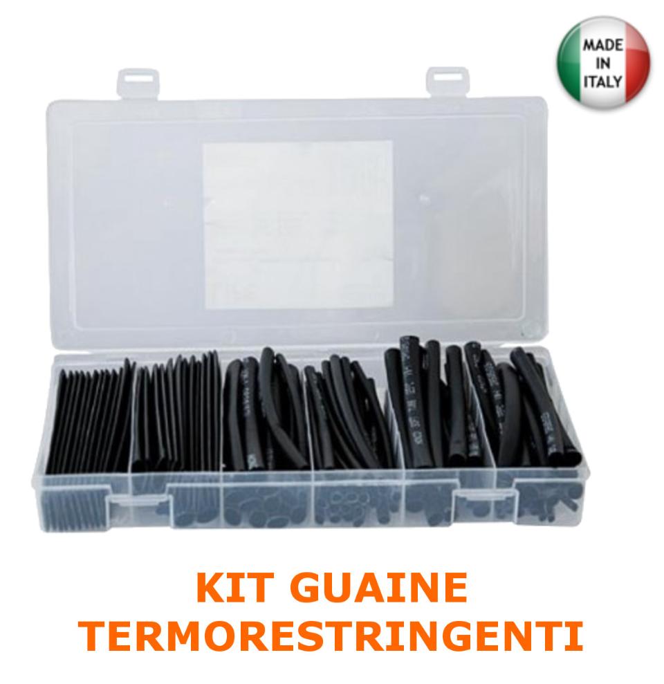 Kit 100 Guaine Termorestringenti Nere