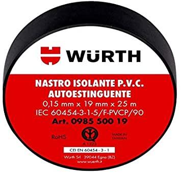 Nastro Isolante 19x25 Nero Wurth