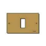 Placca 1 Modulo Alluminio Scatto BRONZO Vimar