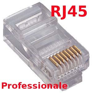 Plug 8 Poli per Cavo di Rete RJ45 Cat5