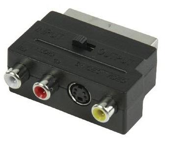 Adattatore SCART 3xRCA+1xSVHS sts