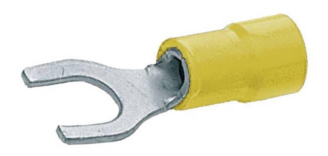 Capicorda a Forcella Giallo 4-6mm Foro 5 Elcart