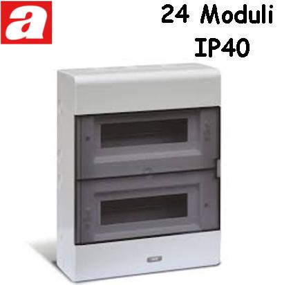 Centralino da Parete 24 Moduli IP40 AVE