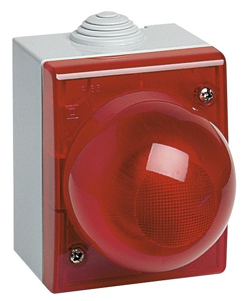 Spia Segnalazione IP55 Diffusore Rosso