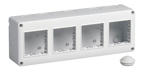 Calottina IP40 8 Moduli 2+2+2+2 Vimar