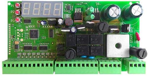 Centrale per 1/2 motori 12/24Vdc per cancelli battente, cancelli scorrevoli nologo