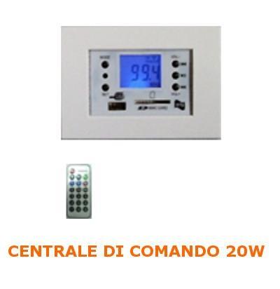 Centralina FM/MP3 20w per scatola 503 Multiplacca Bianca RTS TS-709/B