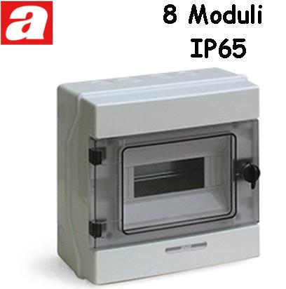 Centralino da Parete 8 Moduli IP65 AVE