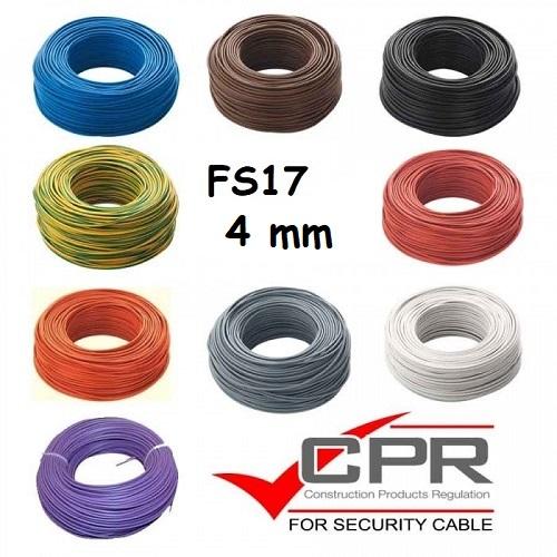 Filo Unipolare 1x4 Giallo Verde FS17