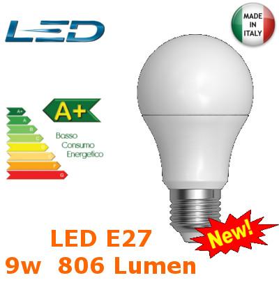 Lampada Led Goccia E27 9w Luce Fredda 806 Lumen