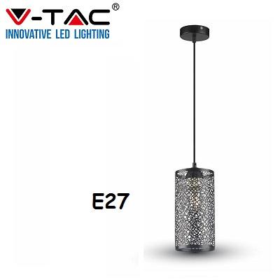 Lampadario Sospensione Nero E27 v-TAC 3825