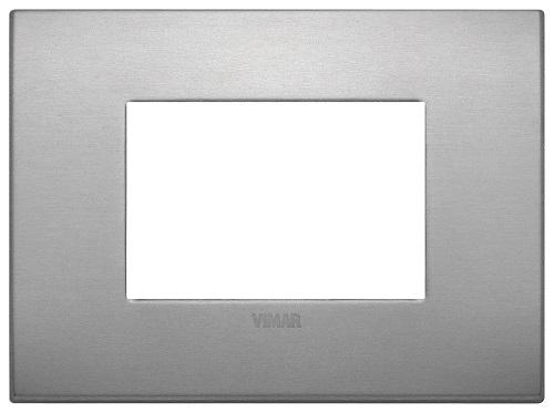 Placca 3m Alluminio Lava Vimar