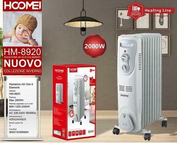 Stufa Termosifone 2000w Hoomei HM-8920