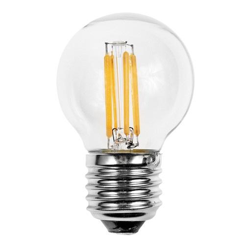 Lampada Mini Sfera LED a Filamento E27 4w Luce Calda